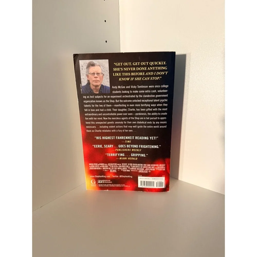Stephen King‎ Firestarter Paperback Novel Movie Tie-In Edition Thriller Book
